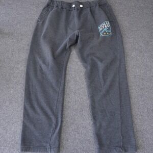 Hollister Surf Sweatpants Mens XL Gray Heathered Graphic Fleece Joggers Pants